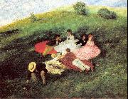 Merse, Pal Szinyei Picnic in May oil painting picture wholesale